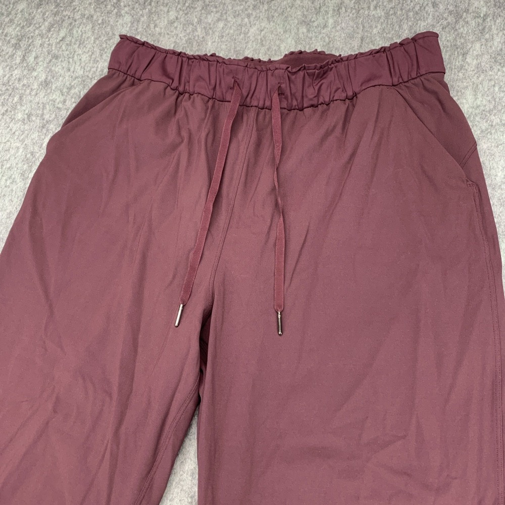 Lululemon Keep Moving Pant Women's High Rise Burgundy Cassis - Size 12 - Picture 5 of 13